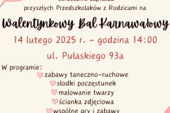 Plakat bal Walentynkowe - 1