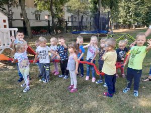 Nauka chodzenie z wężem Zygzakiem