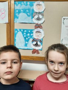 W krainie śniegu i lodu - malowanie farbami 